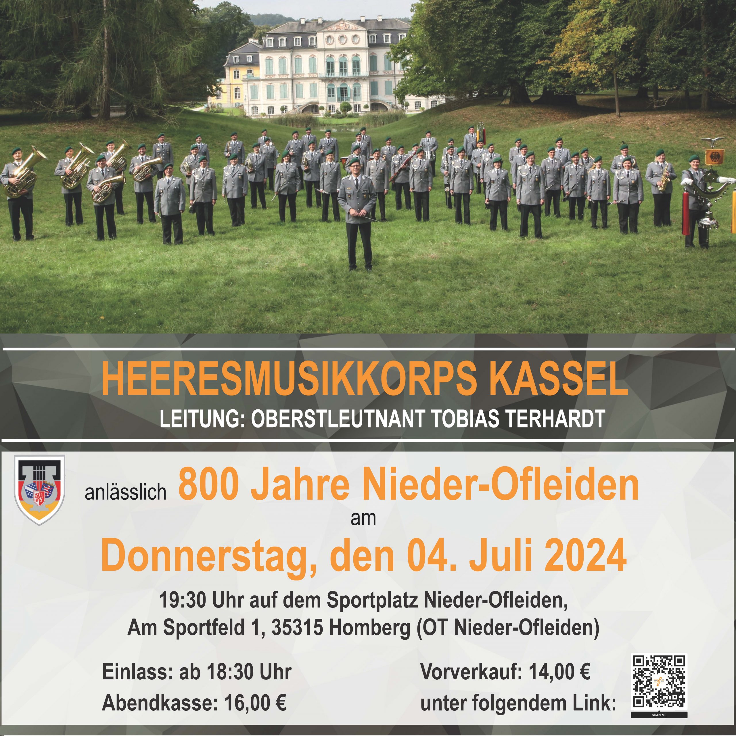 Konzert Heeresmusikkorps Kassel in Nieder-Ofleiden